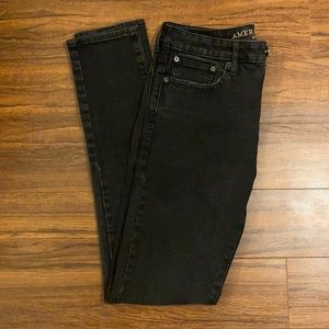American Eagle Extreme Flex Black Skinny Jeans